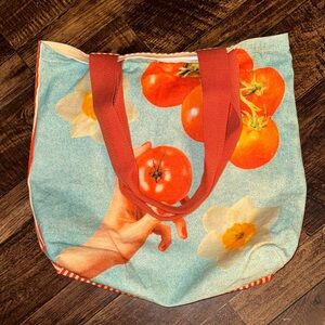 Bando Floral Tomato Print Tote Bag